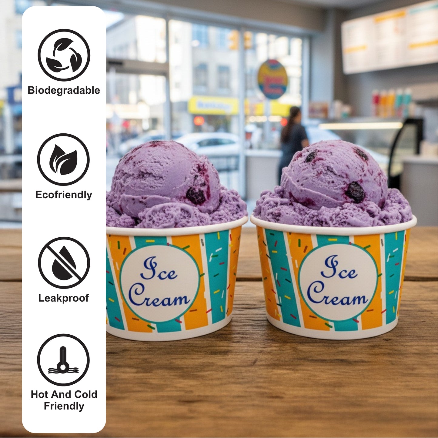 180 ML Ice Cream Cup – 2 PE