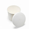 500 ML B1 White Round Paper Container