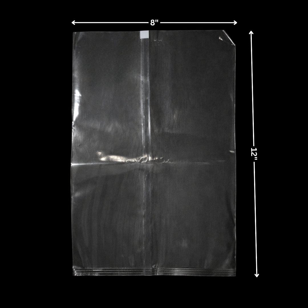 Transparent Center Seal Pouches (8 x 12 Inch)
