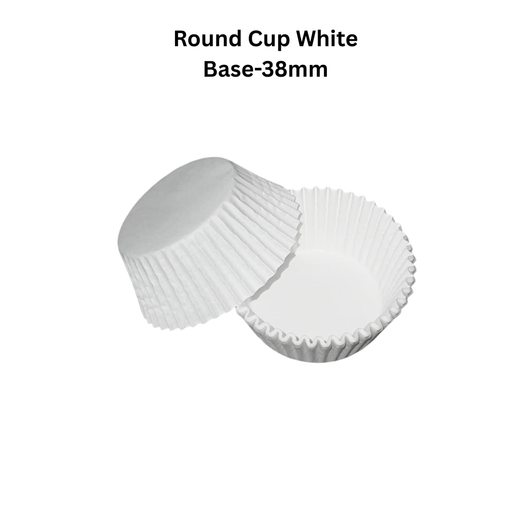 Round Cup White 38mm