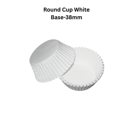 Round Cup White 38mm