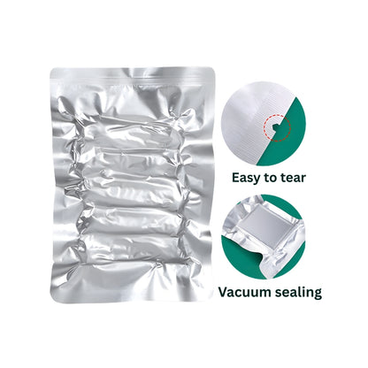 Vacuum Pouch - Both Side Aluminum Foil - 3 Side Seal (8 x 12)