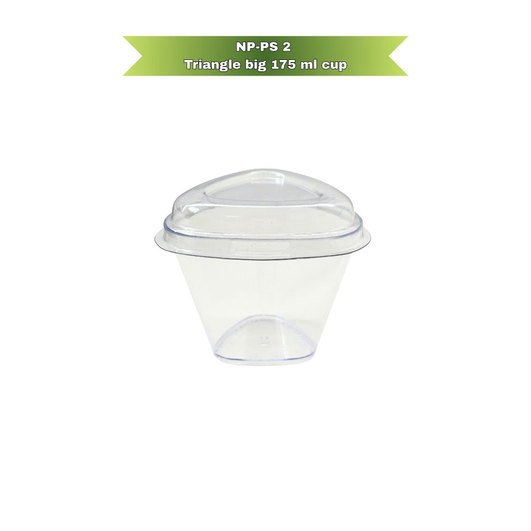 NP-PS 2 Triangle big 175 ml cup with Lid