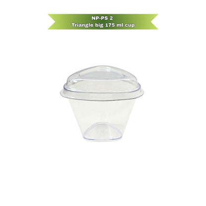 NP-PS 2 Triangle big 175 ml cup with Lid