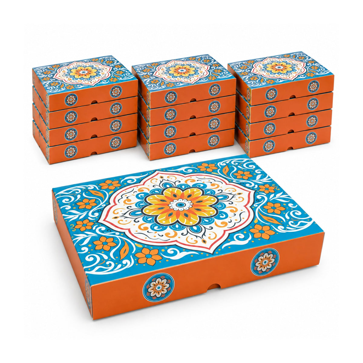 100 g Blue Printed Mithai Box Paper – Paknserve