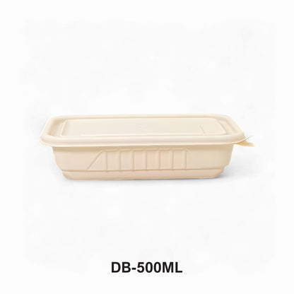 DB 500ml Cornstarch Lunch Container (WL)