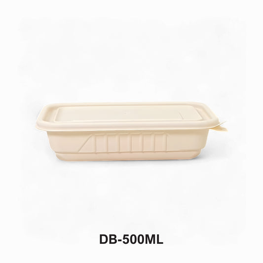 DB 500ml Cornstarch Lunch Container (WL)