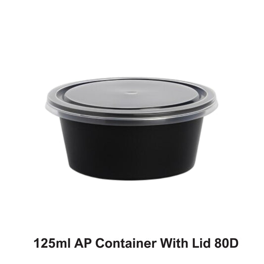 125 ml AP Container with Lid (80D)