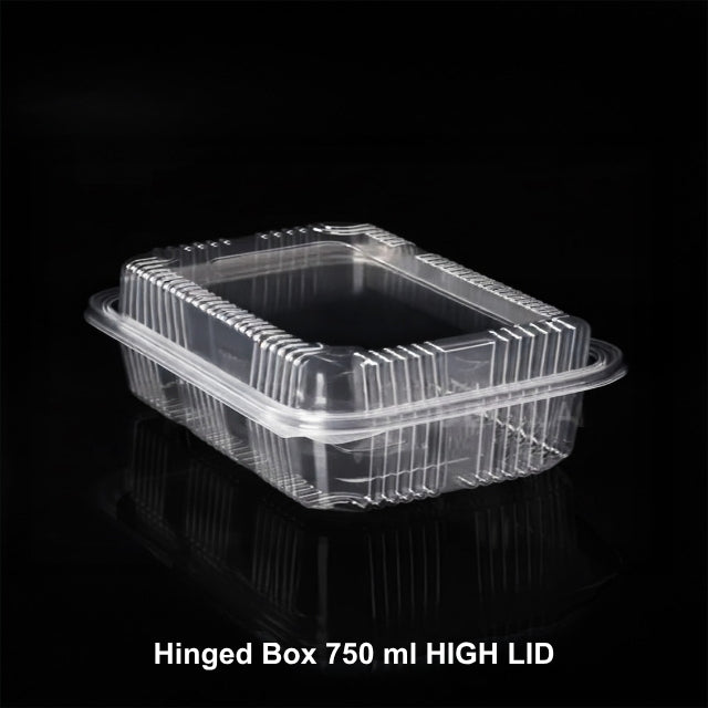 Hinged Box 750 ml Flat HI LID