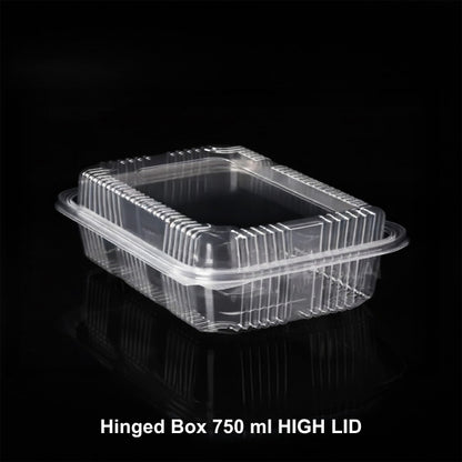 Hinged Box 750 ml Flat HI LID