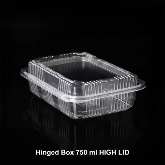 Hinged Box 750 ml Flat HI LID