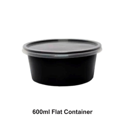 600 ml Flat Container (145 DIA)