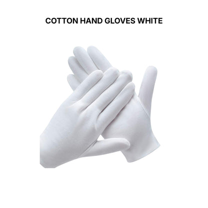 Cotton Hand Gloves – White