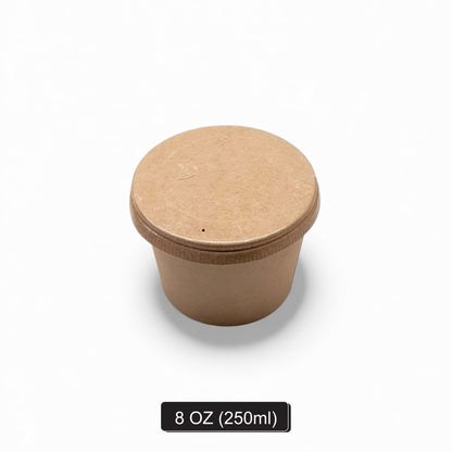 250 ml Kraft Round Paper Container