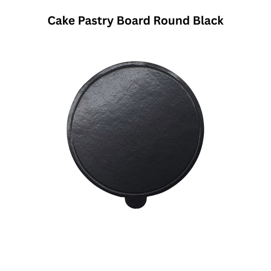 Cake Pastry Board – Round Black (3.5)