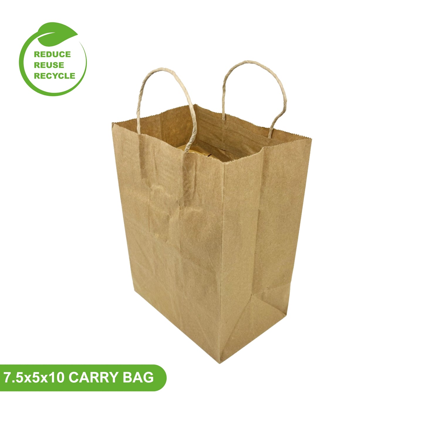 7.5 x 5 x 10 Inch Paper Carry Bag