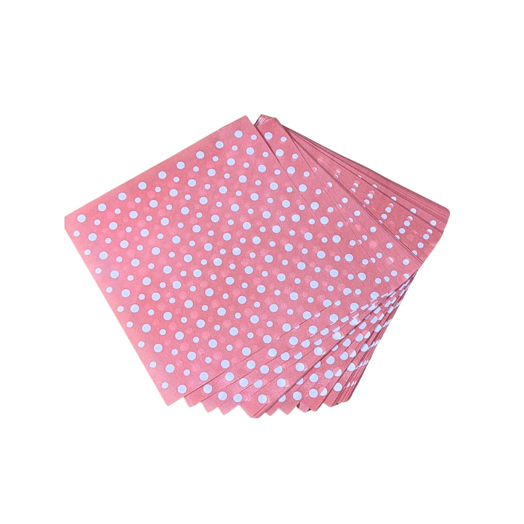 Bento Cake Liner (Pink Polka)