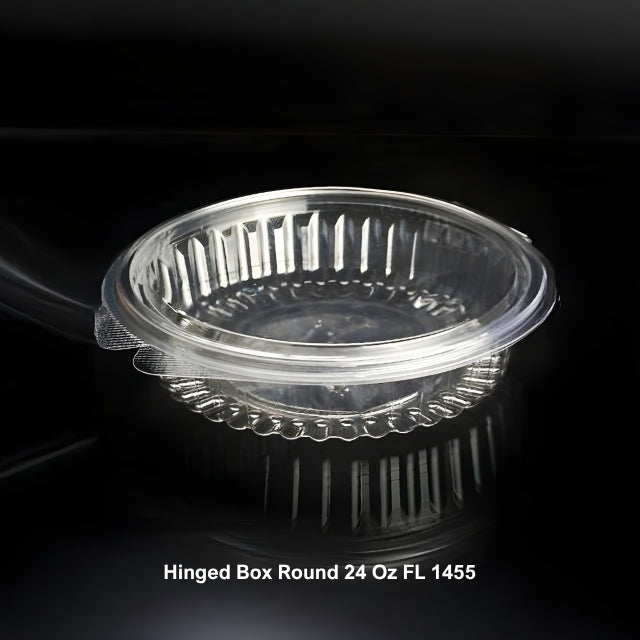 Hinged Box Round 24 Oz FL (1455)