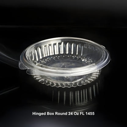 Hinged Box Round 24 Oz FL (1455)