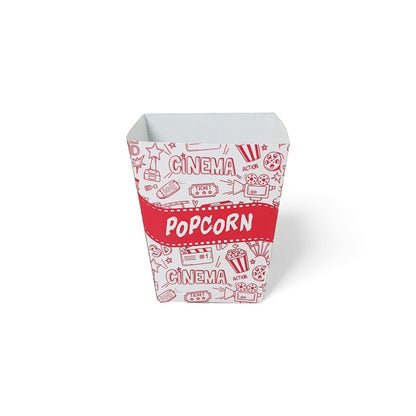 PNS 32 OZ Square Popcorn Box Printed (Red Color)