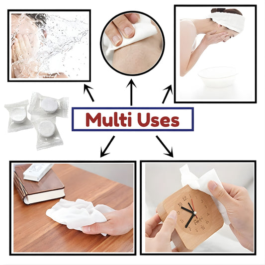 Compressed Coin Tissue Towel