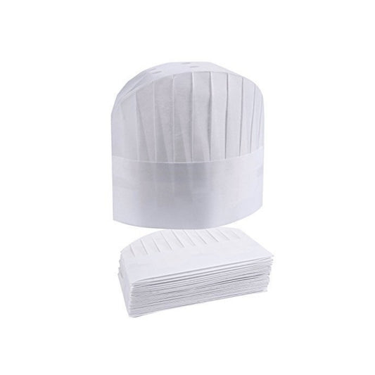 Chef Cap Non Woven White 8 Inch