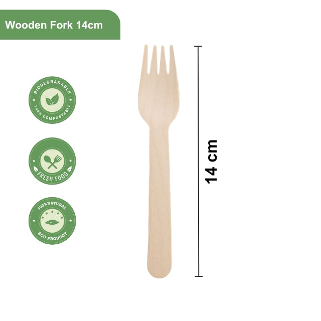 Wooden Fork 14cm