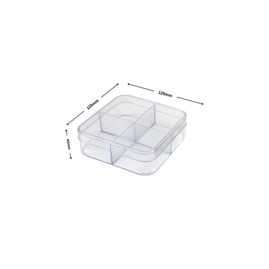 NP PS 25 4 Cavity Mithai Box 400ml with Lid