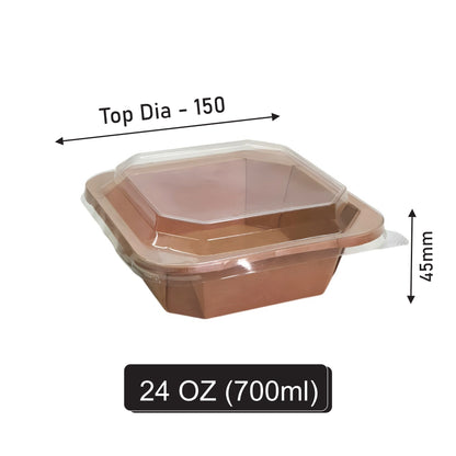 24 oz Square Paper Container
