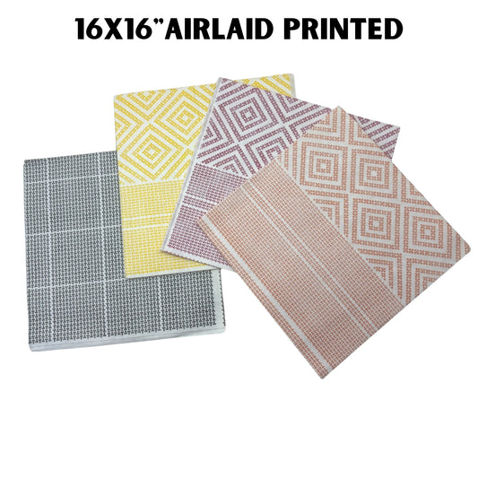 Dinner Tissue 16x16 Airlaid Square Weave Print