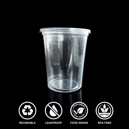 1200 Ml Pet Container Without Lid (1357)