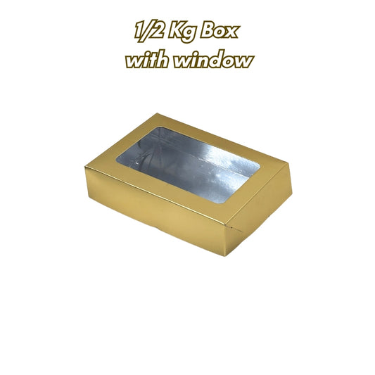 Golden Sweet Box 1/2 Kg (Witht Window)