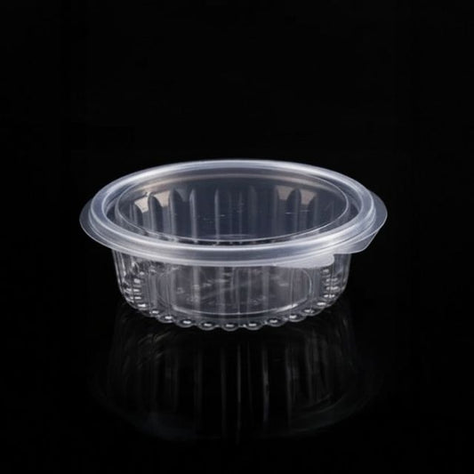 HINGED BOX ROUND 8 OZ FL (1451)