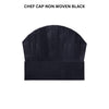 Chef Cap Non Woven Black 8 Inch
