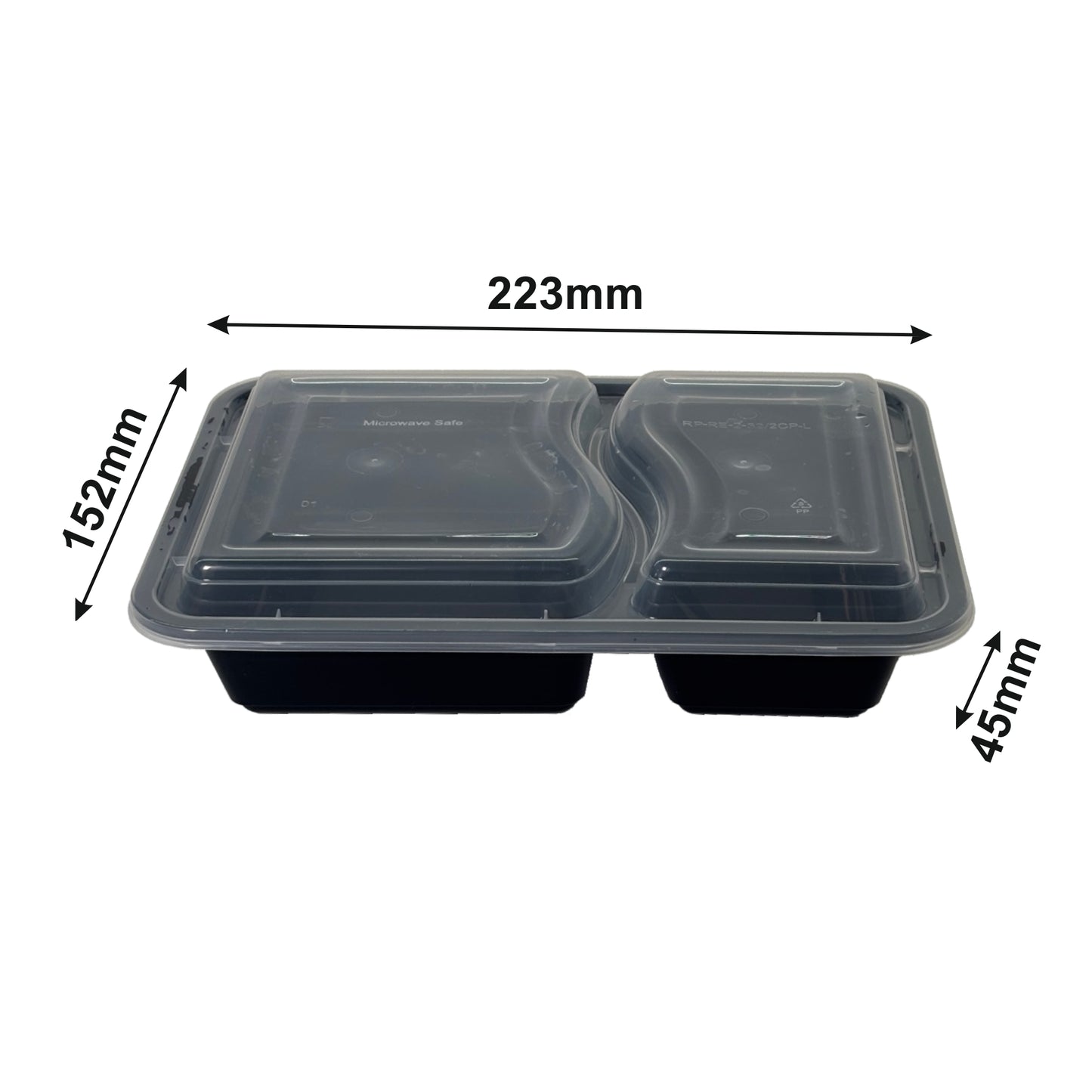 1000 ml RE 2CP Rectangular Container RP-RE-32-2CP