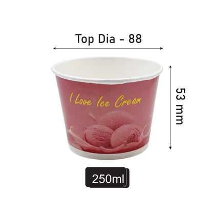 250 ML Ice Cream Cup – 2 PE