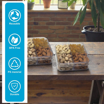 NP PS 25 4 Cavity Mithai Box 400ml with Lid