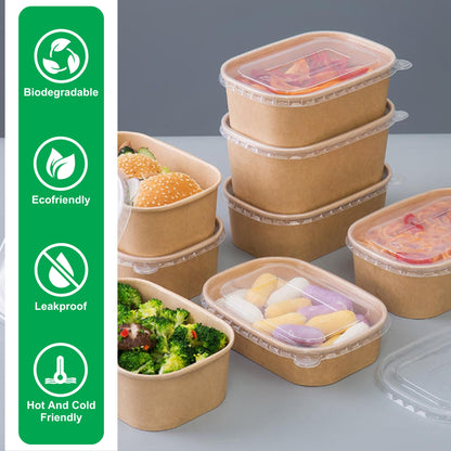 1000 ml Rectangle Paper Container