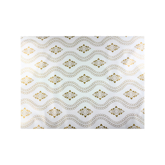 Wavy Design Table Roll ( GOLD , WHITE)