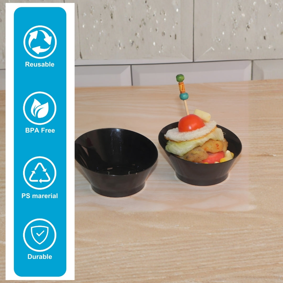 NP PS 17 Ice Cream Bowl 100 ml (Black)