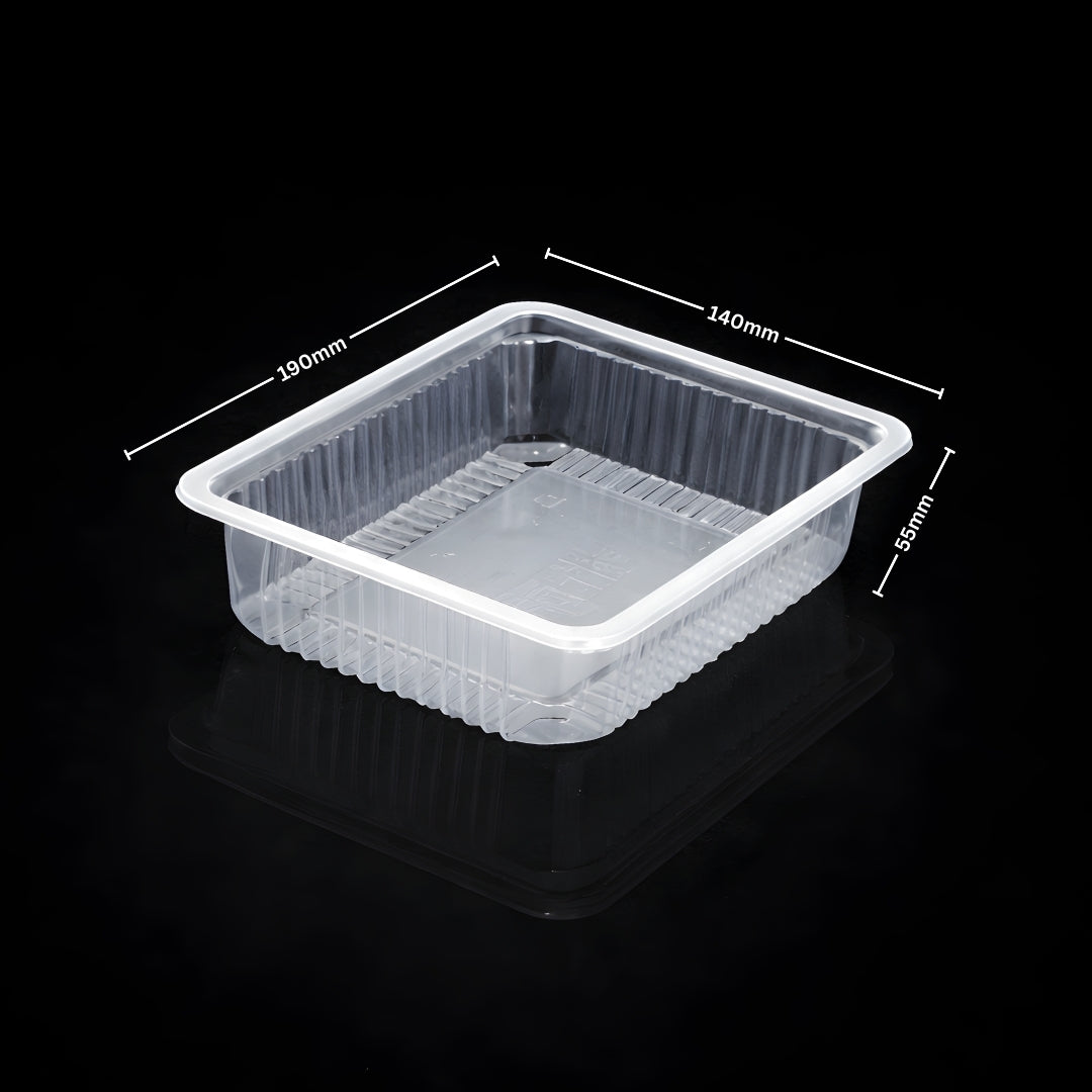 190 × 140 × 55 mm PP Rectangular Tray