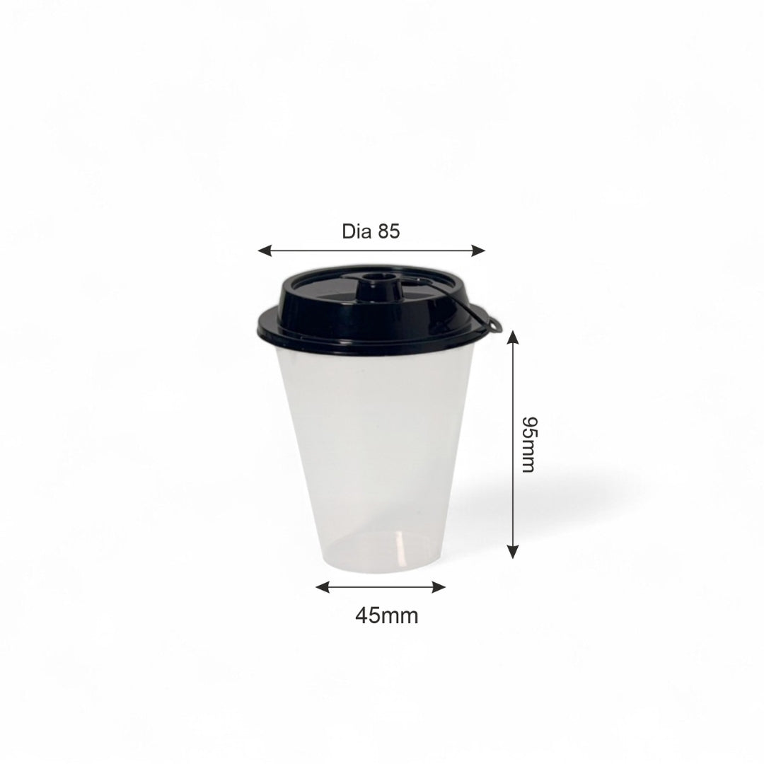250 ml Paknserve Sipper Container with Black Lid (85D)