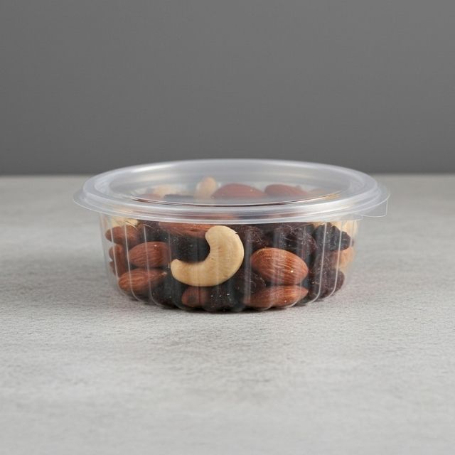 HINGED BOX ROUND 8 OZ FL (1451)