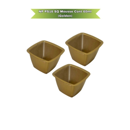 NP PS 18 SQ Jelly Container 60ml Gold color