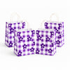 6x4x8 Gift Carry Bag (Purple Daisy flower Print)