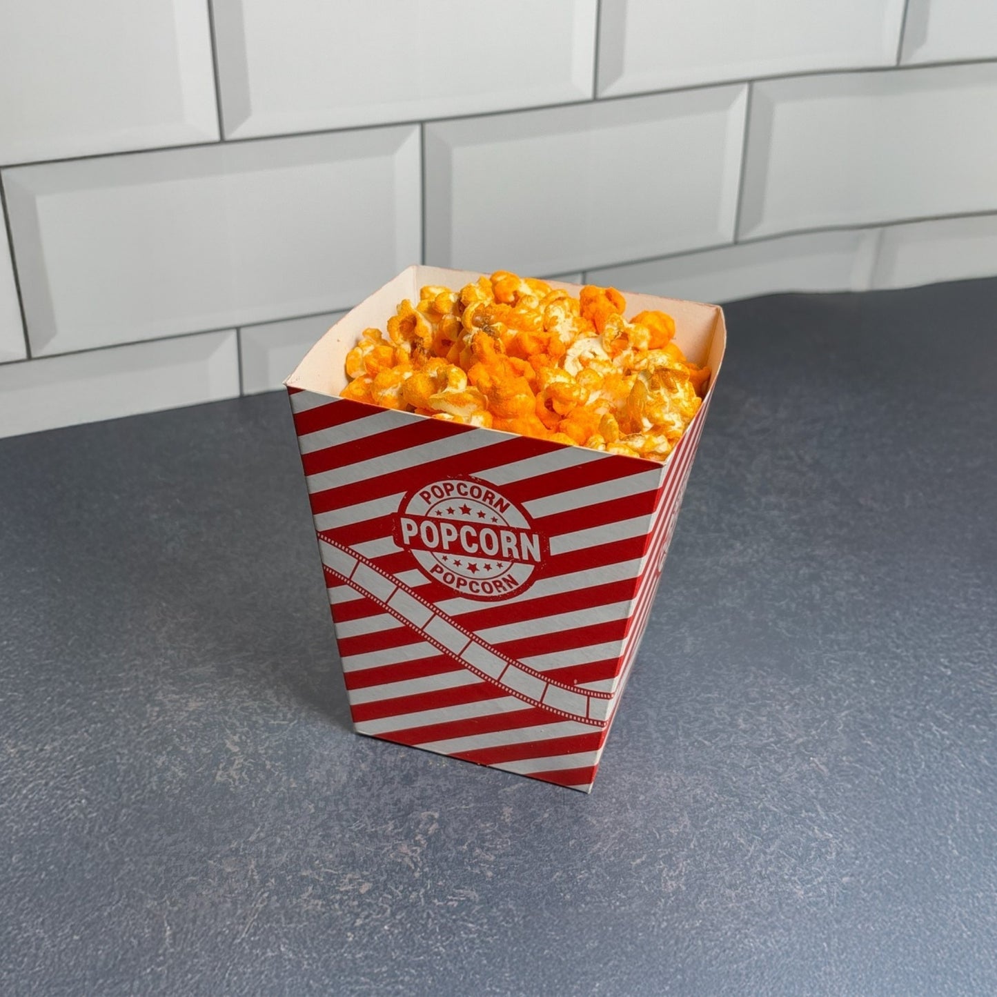 PNS 32 OZ Square Popcorn Box Printed (Red Color)