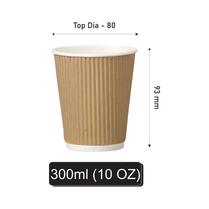 300 ml Ripple Paper Cup / 1 PE