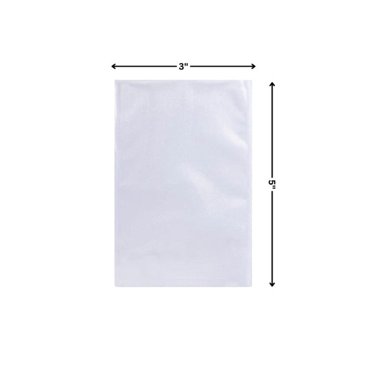 Vacuum Pouch Both Side Transparent – 3 Side Seal 3 x 5