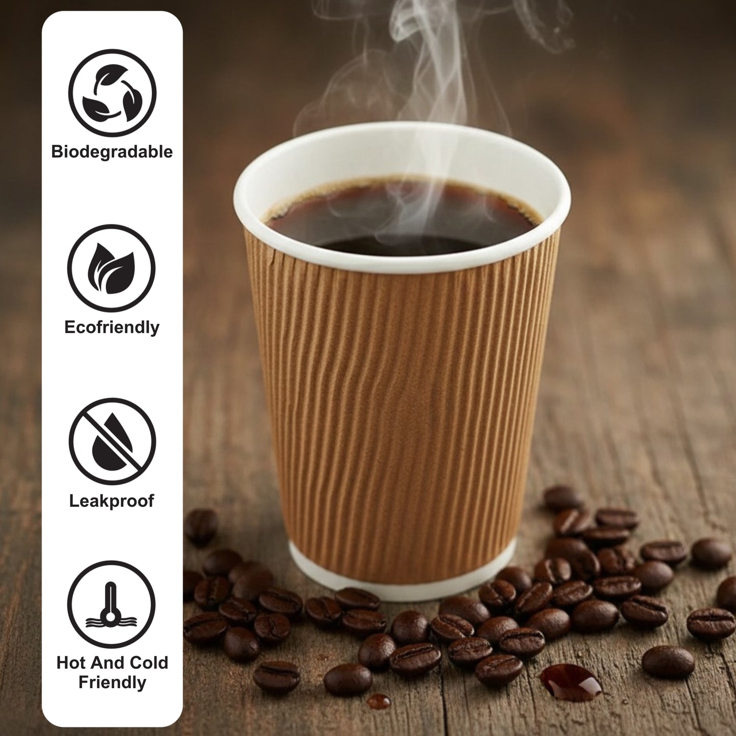 300 ml Ripple Paper Cup / 1 PE