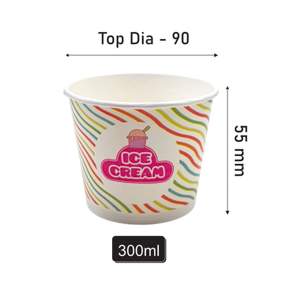 300 ML Ice Cream Cup – 2 PE
